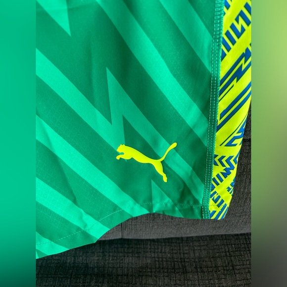 Puma Authentic Manchester City Goalkeeper Green Soccer Shorts Men’s Sz: L - Picture 5 of 7